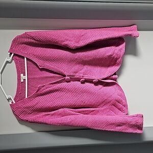 Ladies JJill cardigan,  sz MP, fuscia